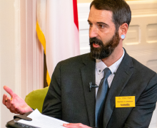 Dr. Chris Patti is an associate professor in the Department of Communication and affiliate faculty member in the Center for Judaic, Holocaust and Peace Studies at Appalachian State University. Photo by the North Carolina Department of Natural and Cultural Resources on Flickr (https://flic.kr/p/2pmghin)
