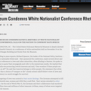 United States Holocaust Memorial Museum article on white nationalist conference rhetoric