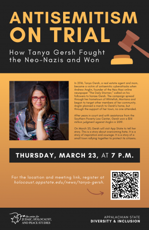 "Antisemitism on Trial: How Tanya Gersh Fought the Neo-Nazis and Won"