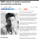 Mountain Times article about WWII veteran Stan Bluestein's presentation at documentary screening